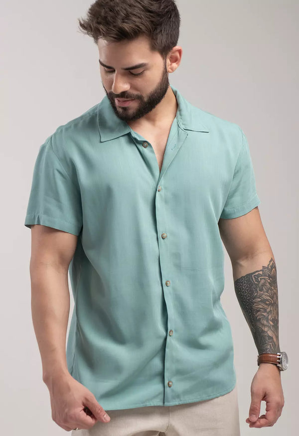 Camisa Azul Masculina